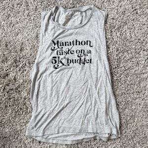 Stylish Gray Graphic Tank Top